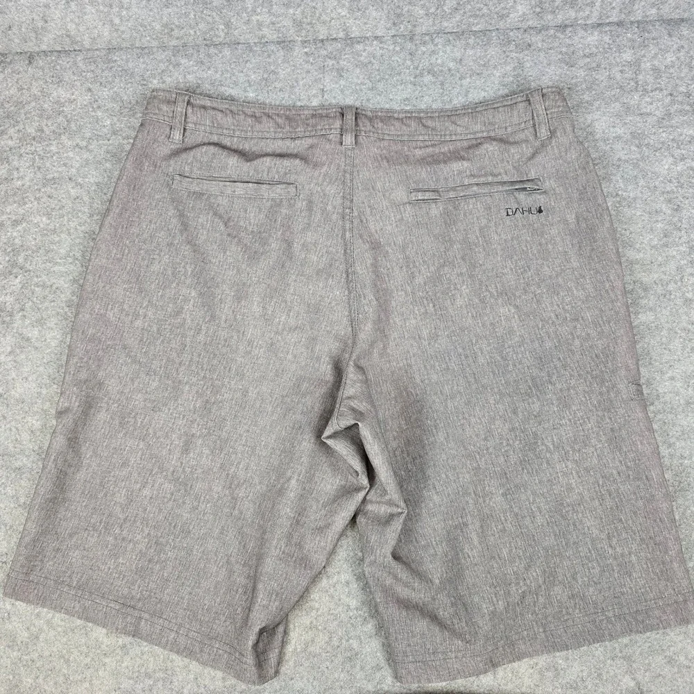 DaHui Mens Heather Grey Hybrid Board Shorts Stretch Surf Walk Shorts Size 34